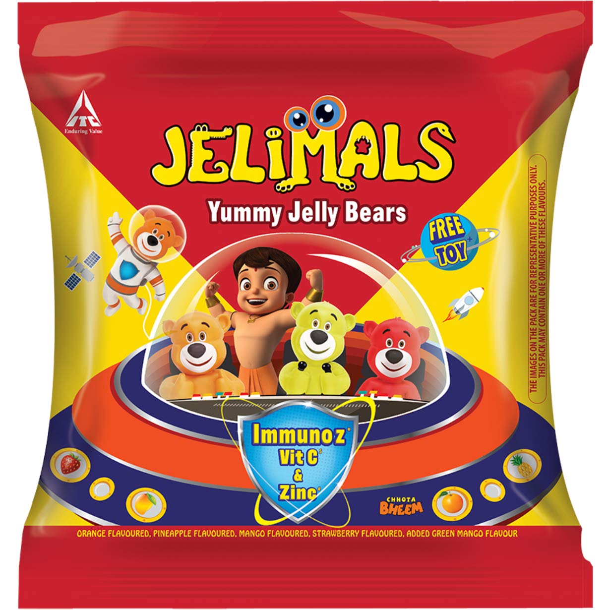 Candyman Jelimals Jelly Bears, 32.5g Pouch