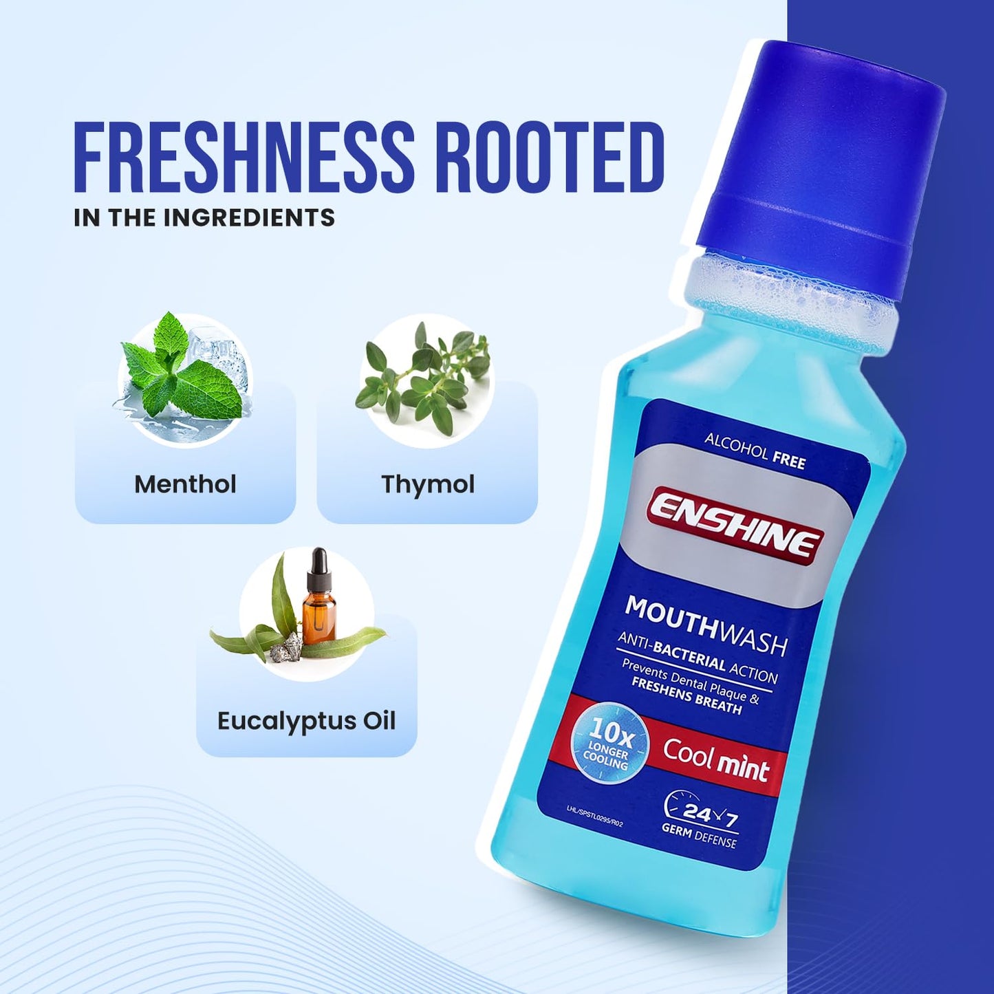 ENSHINE MOUTHWASH COOL MINT 150 ML