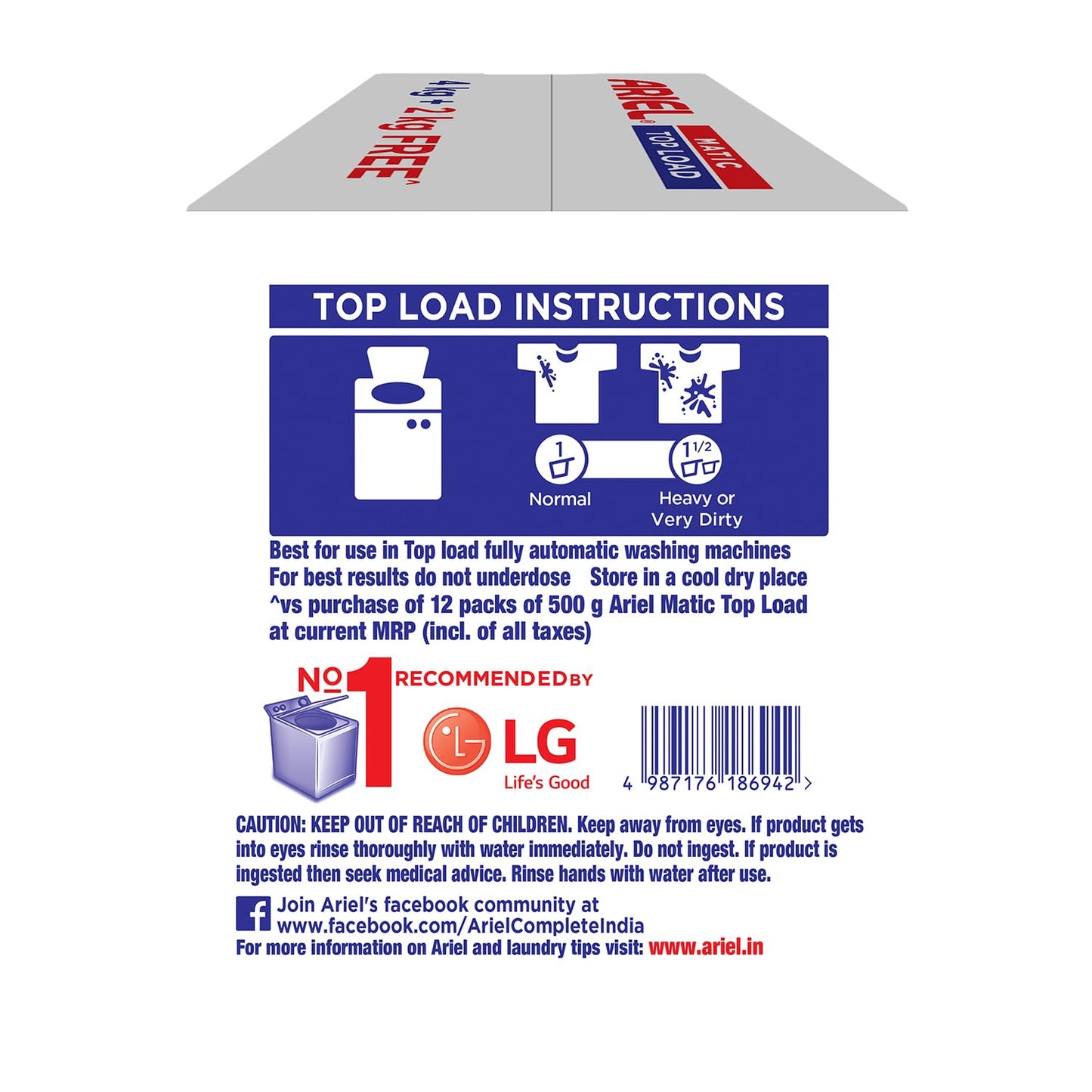 ARIEL MATIC 4+2 MATIC TOP LOAD