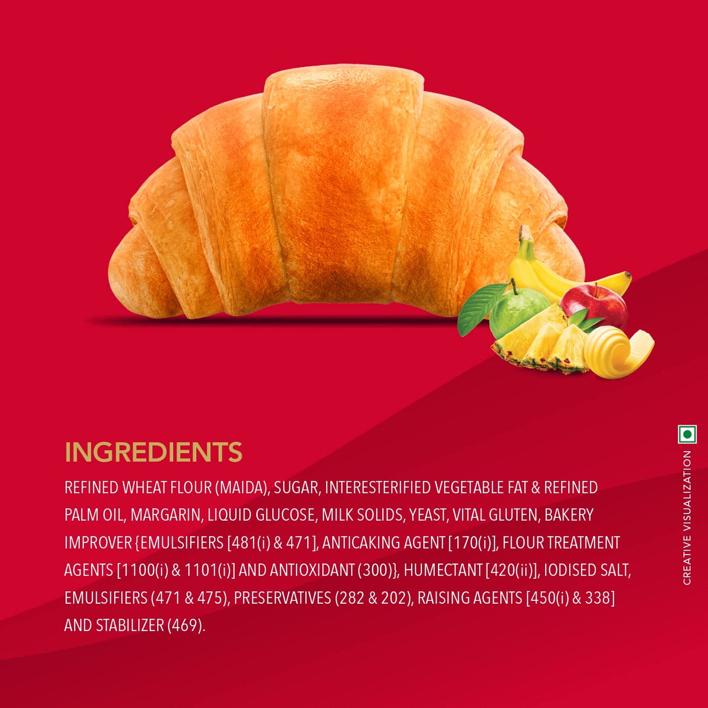 Britannia Treat Mixed Fruit Croissant 47 g