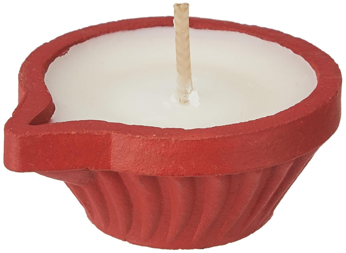 Amazon Brand - Solimo Wax Diya Candle | Unscented | Smokeless | No Residue