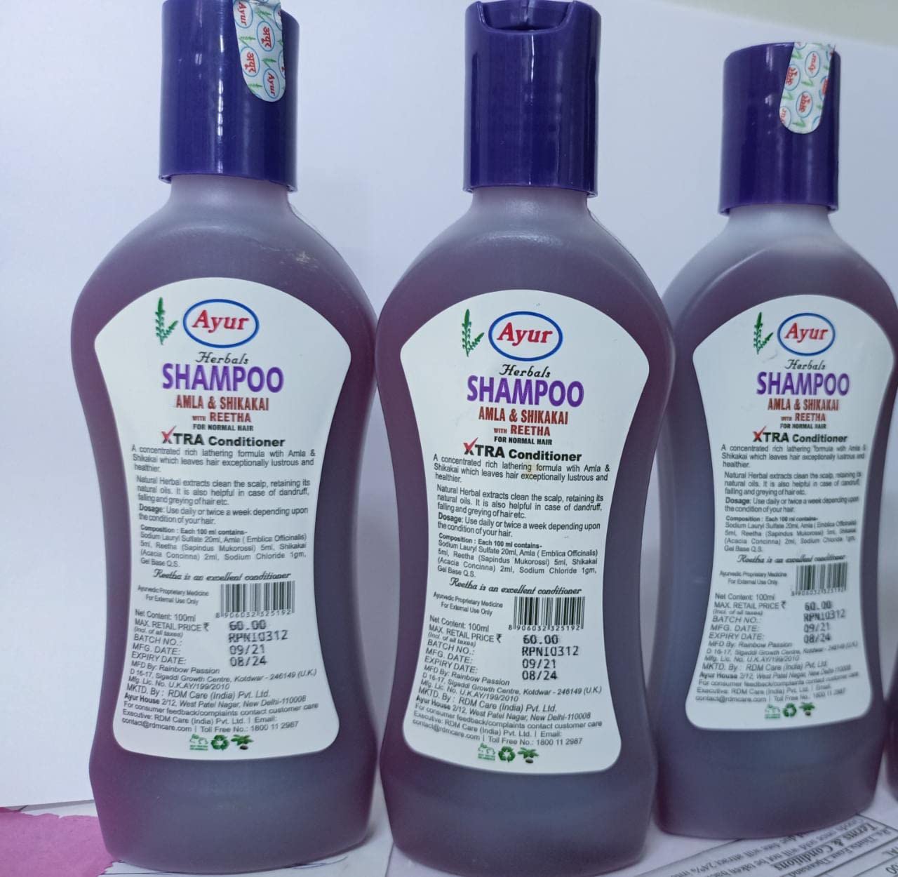 AYUR AMLA & SHIKAKAI SHAMPO 100ML