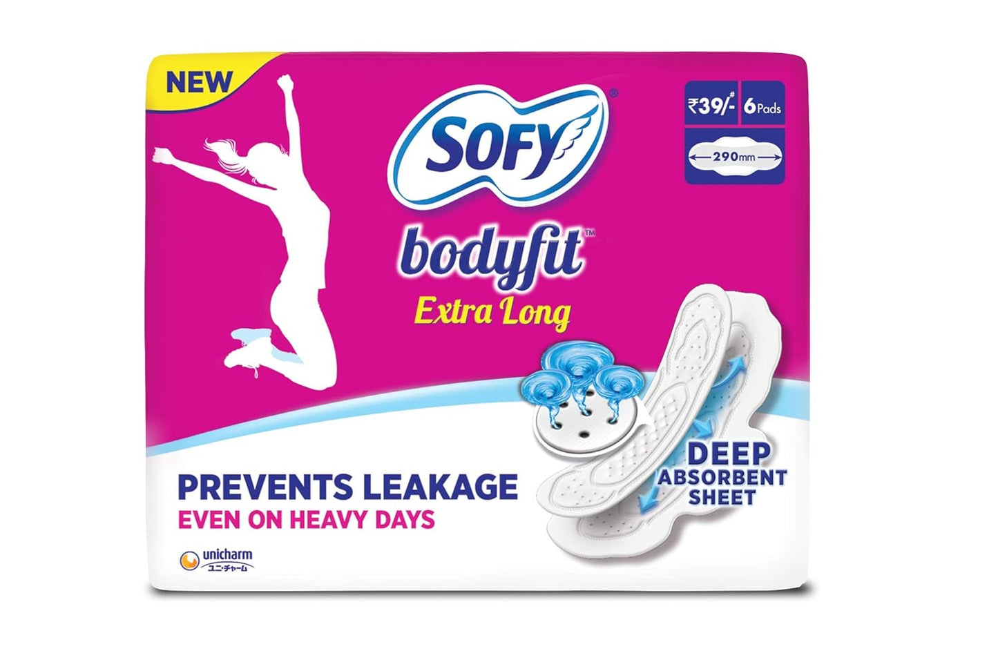 Sofy Bodyfit - XL (6 Pads) (Pack of 1)