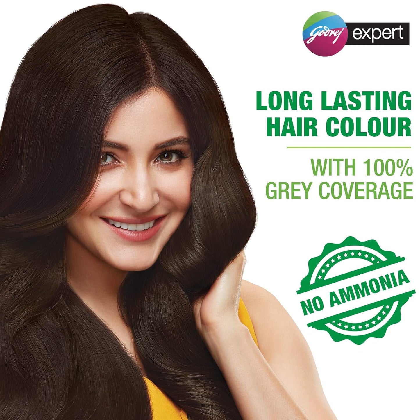 Godrej Expert Rich Crème Hair Colour Shade 4.06 DARK BROWN, Pack of 4 *