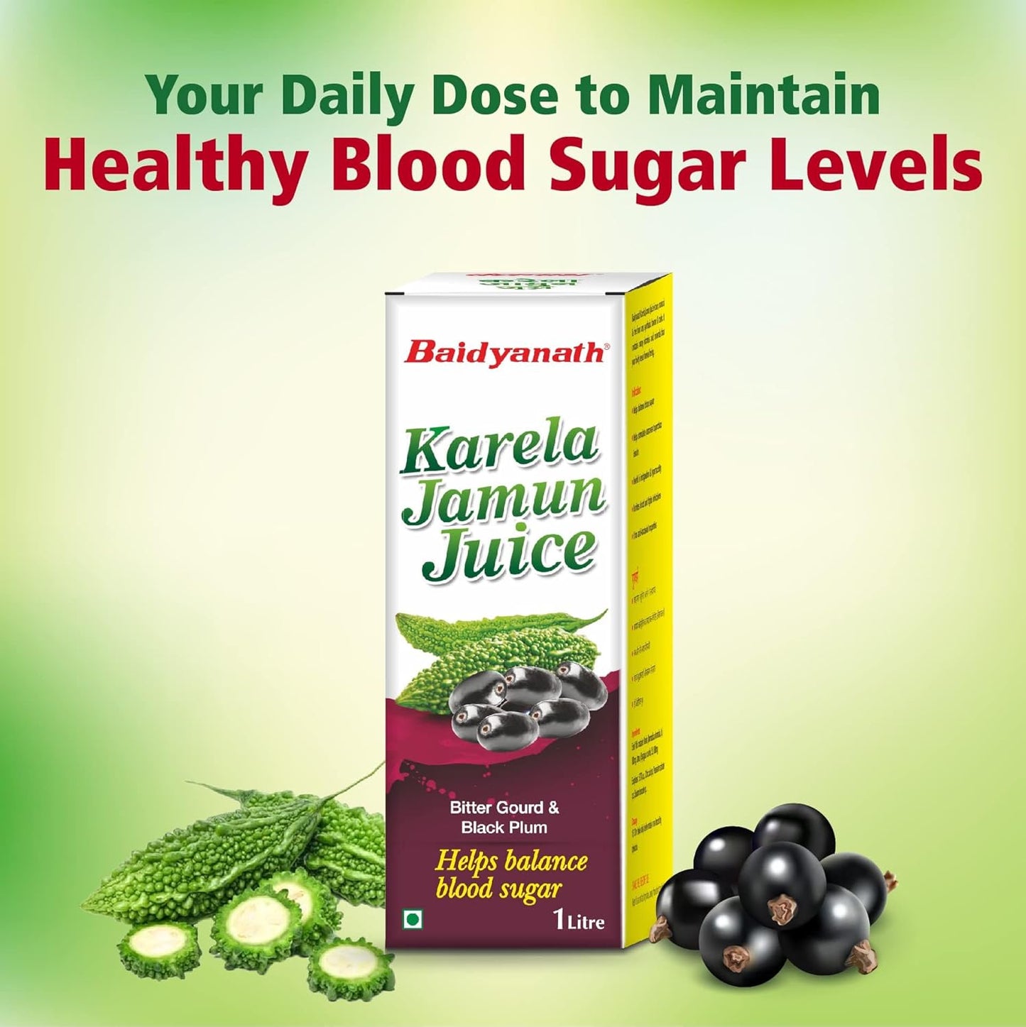 B KARELA JAMUN JUICE 1L