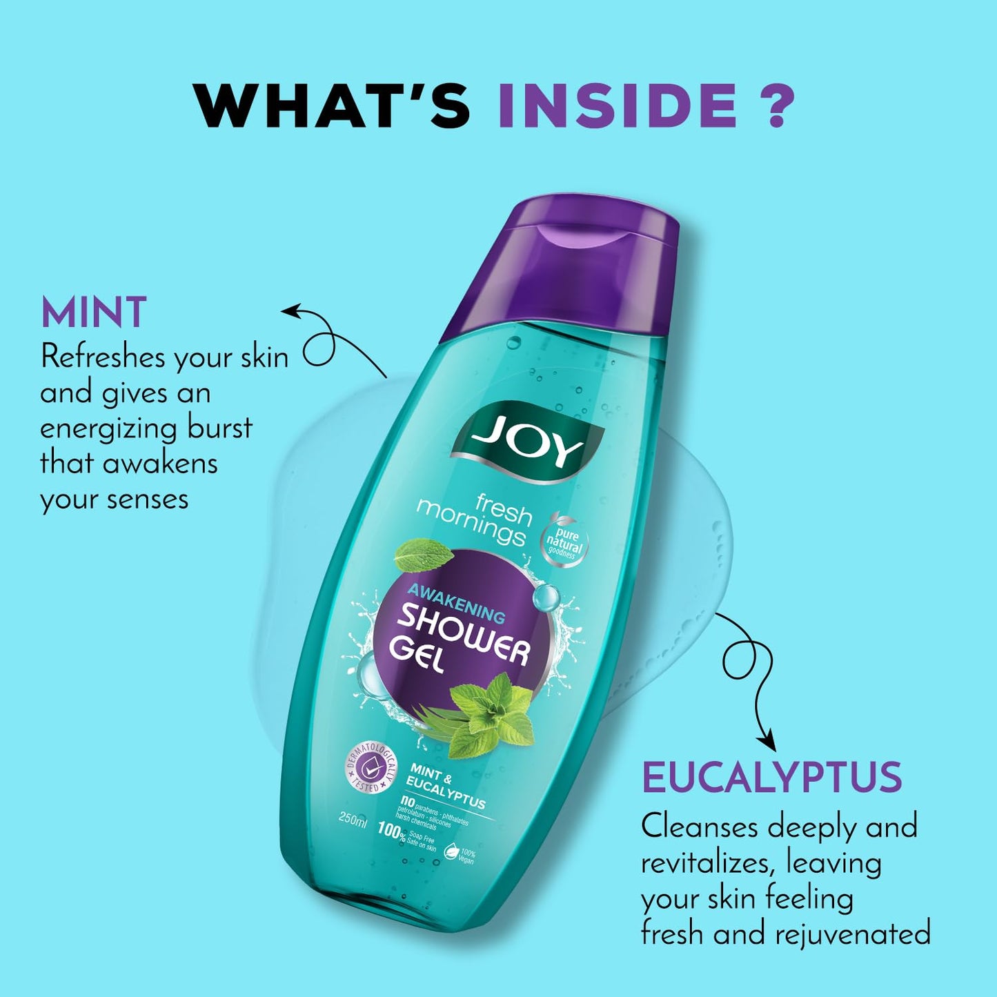 Joy Mint & Eucalyptus Shower Gel Body Wash (250 ml)