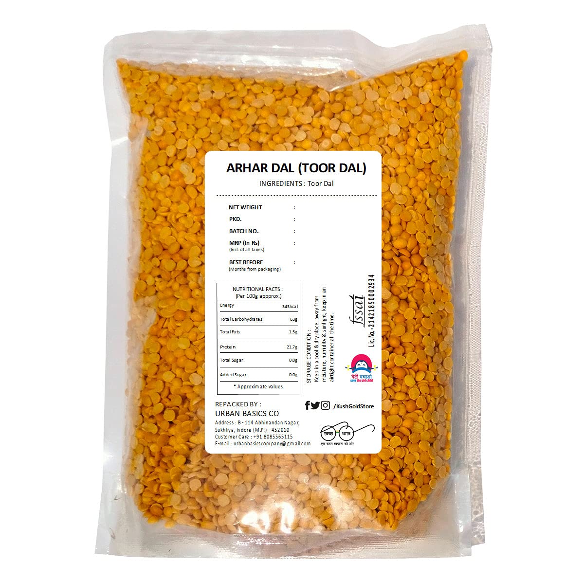 TOOR DAAL (GOLD) 500G