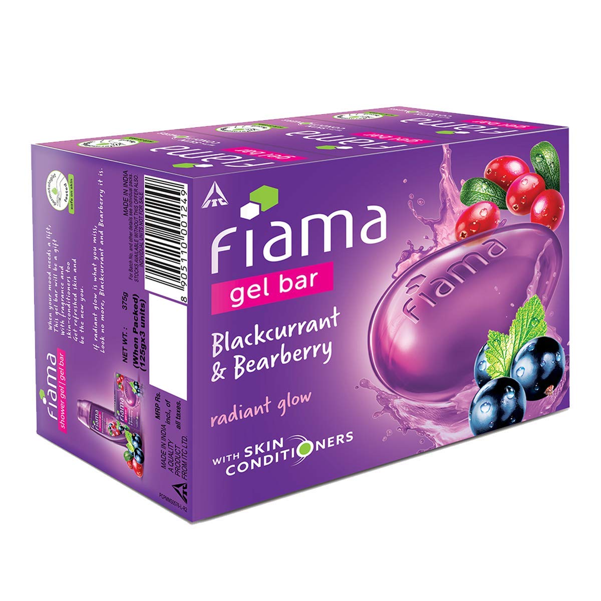 Flama gel bar 125g blackcurrant