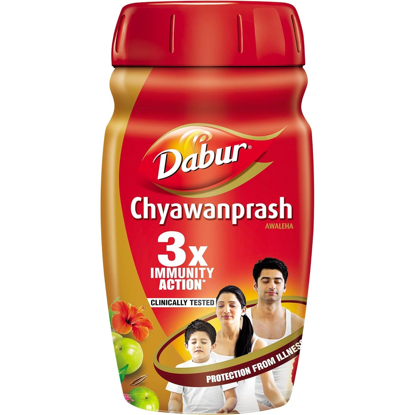 Dabur Chyawanprash - 500g | 3X Immunity Action | With 40+ Ayurvedic Herbs | Helps Build Strength & Stamina | Builds Overall Health