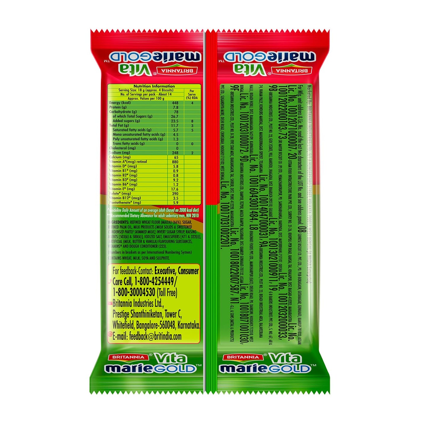 Britannia Vita Marie Gold Biscuits