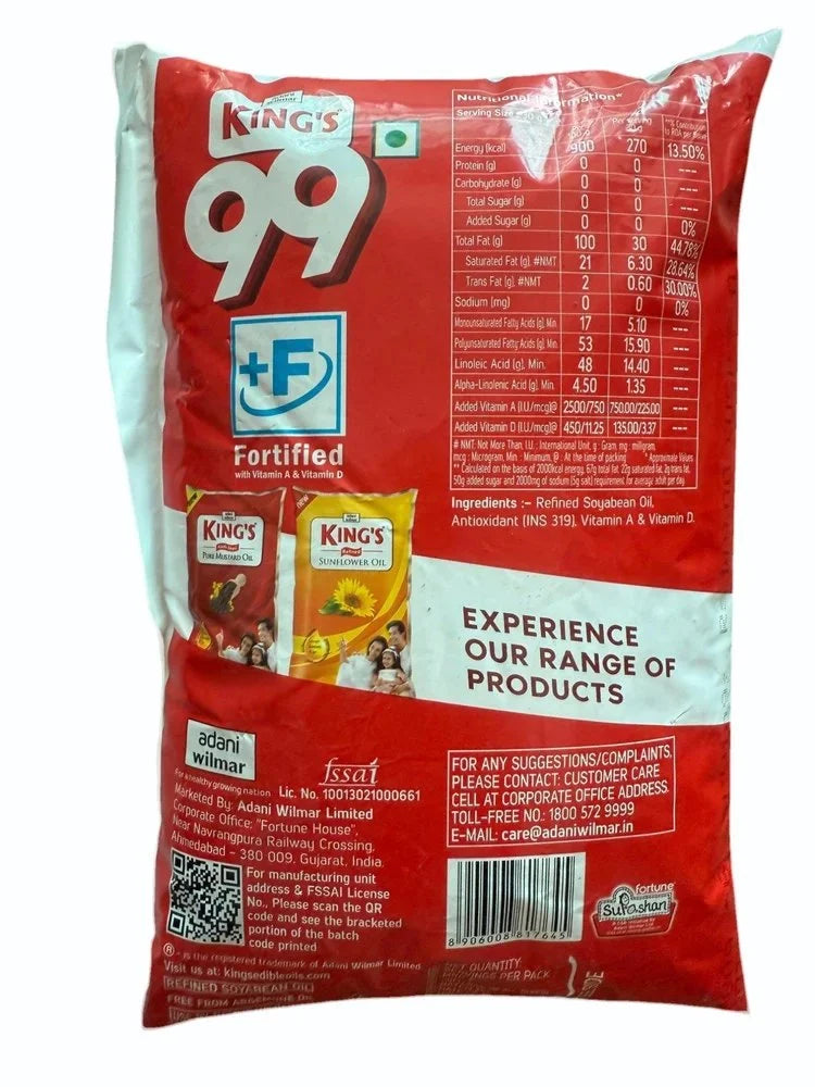 KING'S 99 SOYABEAN OIL 780 ML