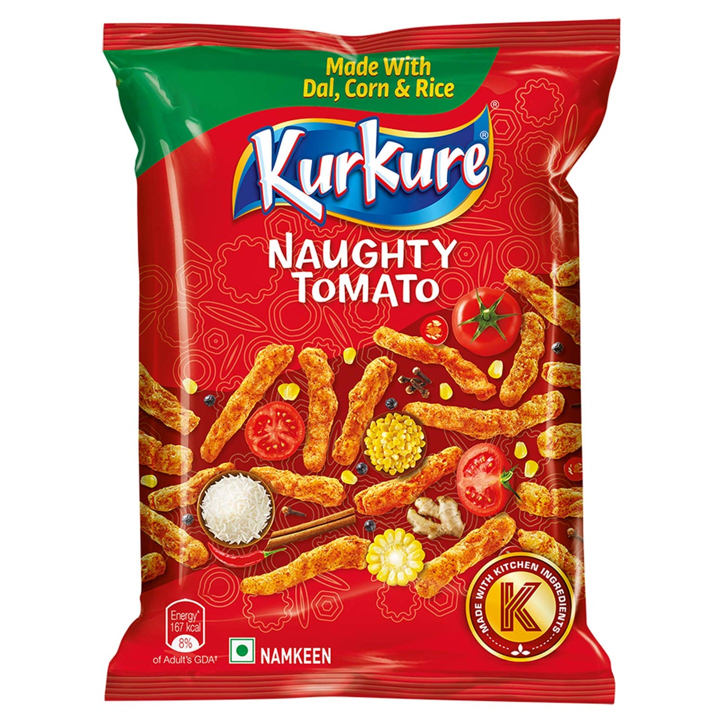 KURKURE NAUGHTY TOMATO 68 G