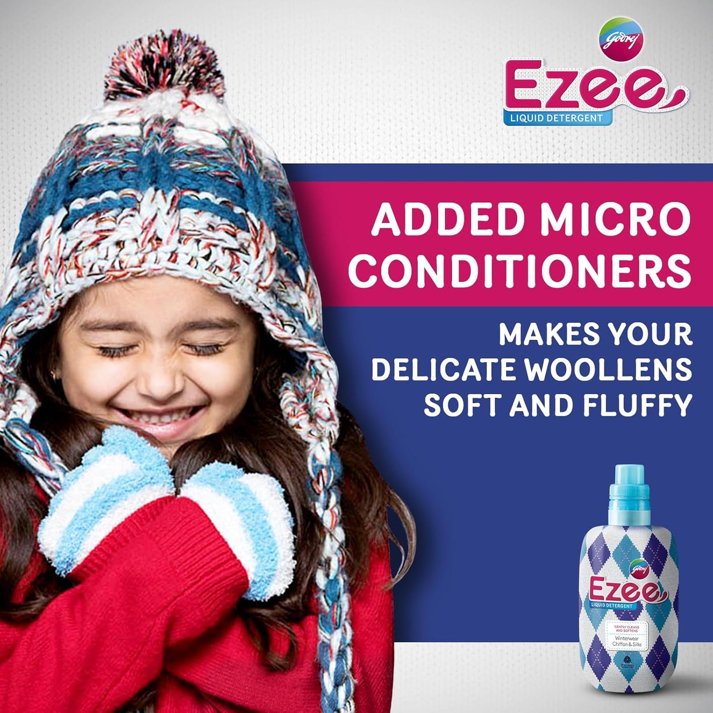 Godrej Ezee Liquid Detergent for Semi-automatic and Top Load Washing - 250g Bottle,