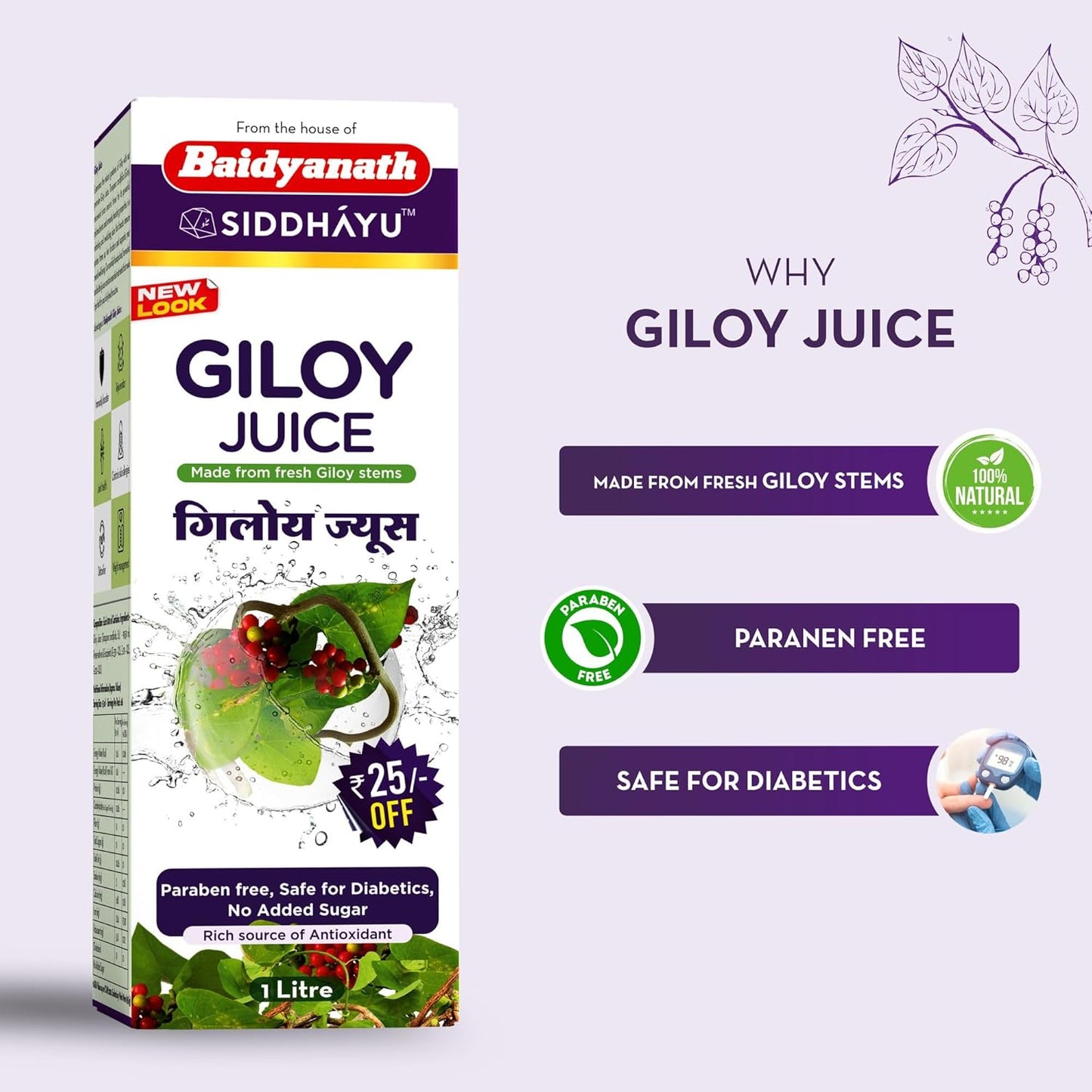 BAIDYANATH GILOY JUICE 1000ML