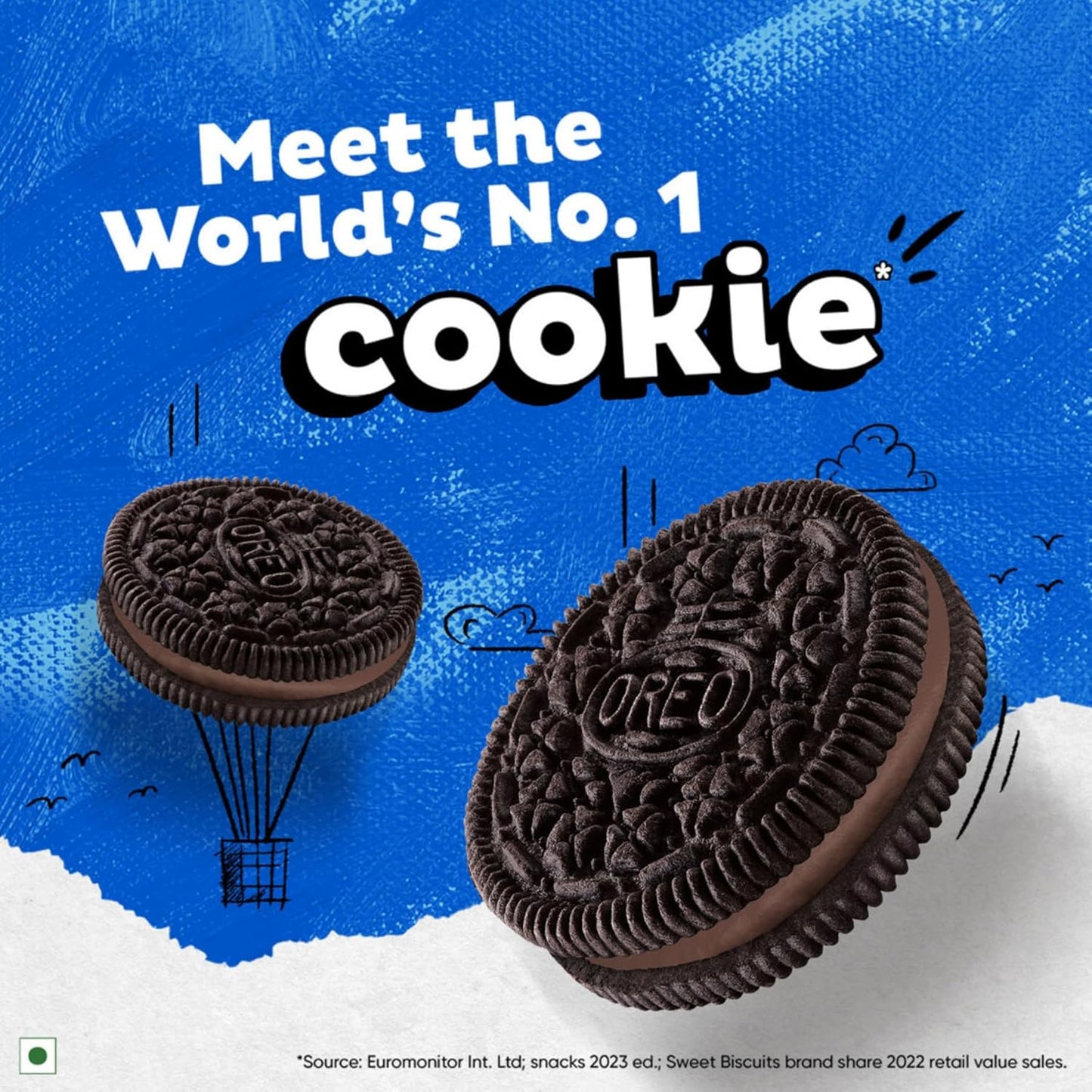 Cadbury Oreo Chocolate Flavour Crème Sandwich Biscuit,108.55gram