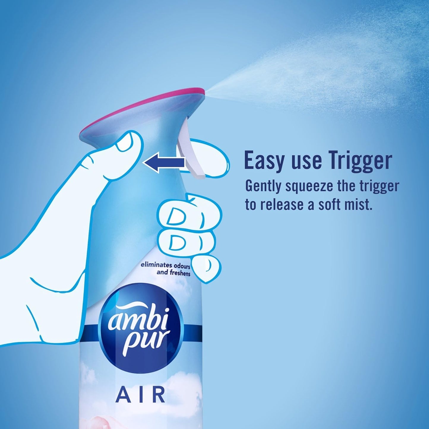 Ambi Pur Air Freshener Rose & Blossom - 275 ml, Spray