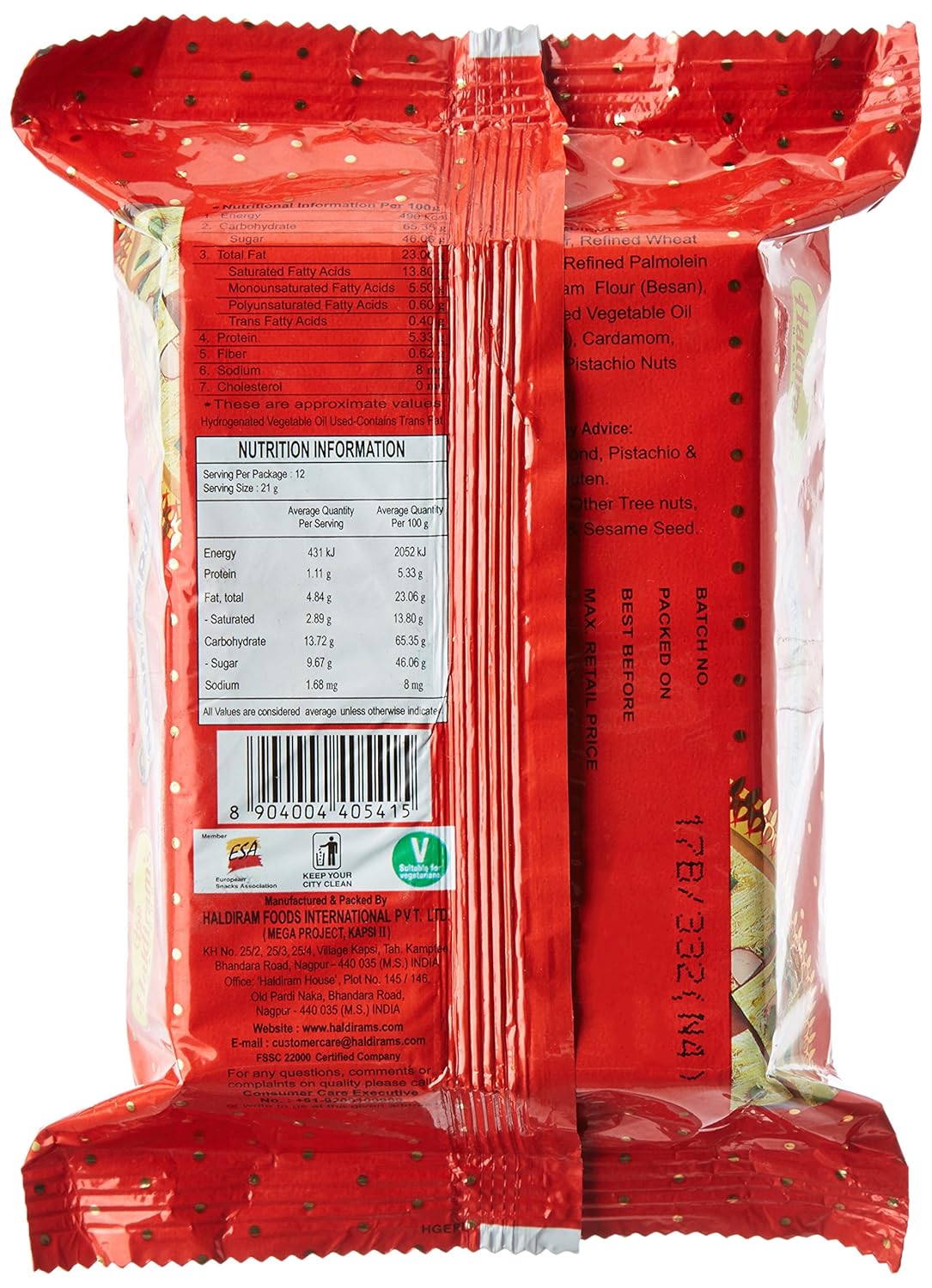 Haldiram's Soan Papdi, 250 grams