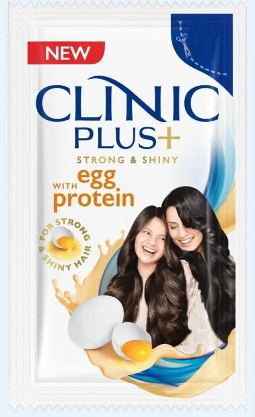 Clinic Plus SHAMPOO POUCH MRP 1 RS. EACH WITH EGG PROTEIN, 6 ML