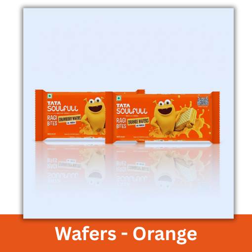 TATA SOULFULL RAGI BITES ORANGE WAFER 50G 1+1