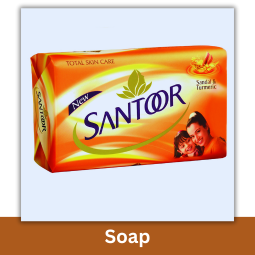 SANTOOR SANDAL & TURMERIC SOAP 164G