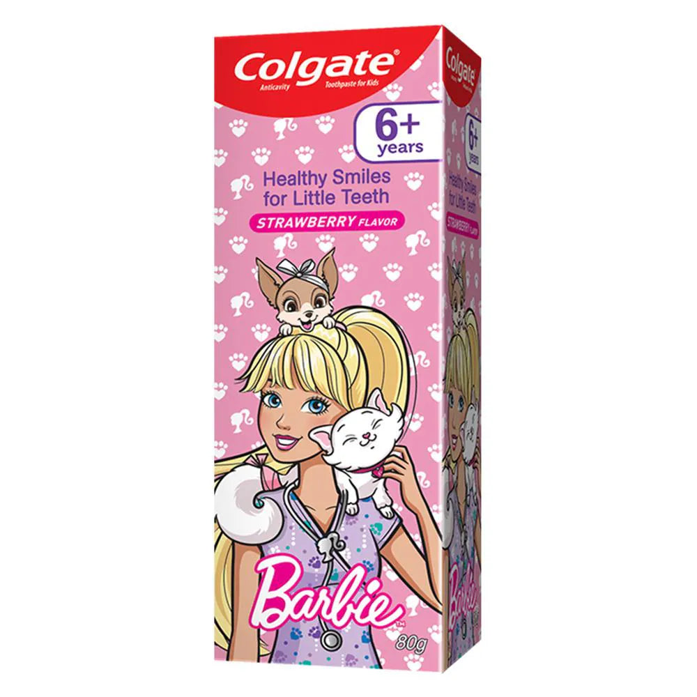 Colgate Barbie Strawberry Flavor Kids Toothpaste 80 g (6+ Years)