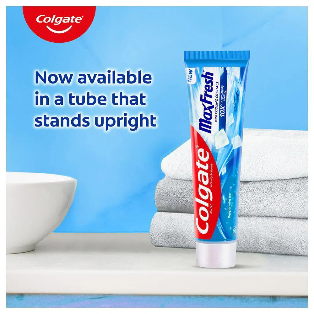 Colgate Max Fresh Peppermint Ice Blue Gel Toothpaste 300 g