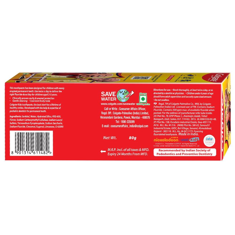 Colgate Motu Patlu Bubble Fruit Flavor Kids Toothpaste 80 g (2-5 Years)