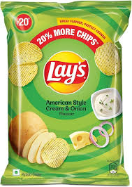 LAYS CREAM & ONION 50G