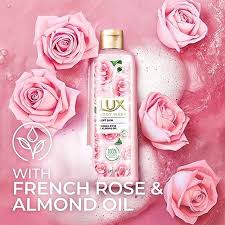 LUX ROSE GLOW BODY WASH 245ML
