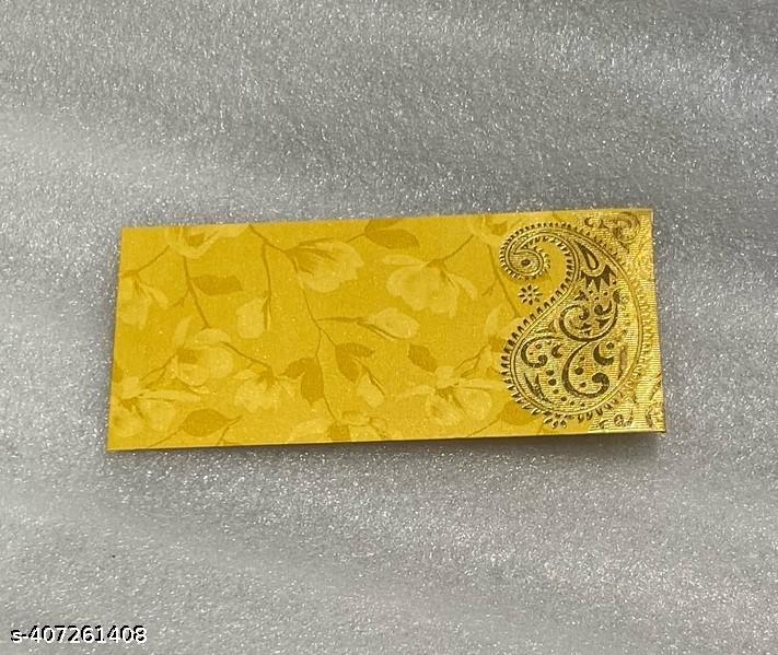 Golden Gift Envelopes for Weddings, Birthdays, Baby Shower, Anniversary (Pack of 25)