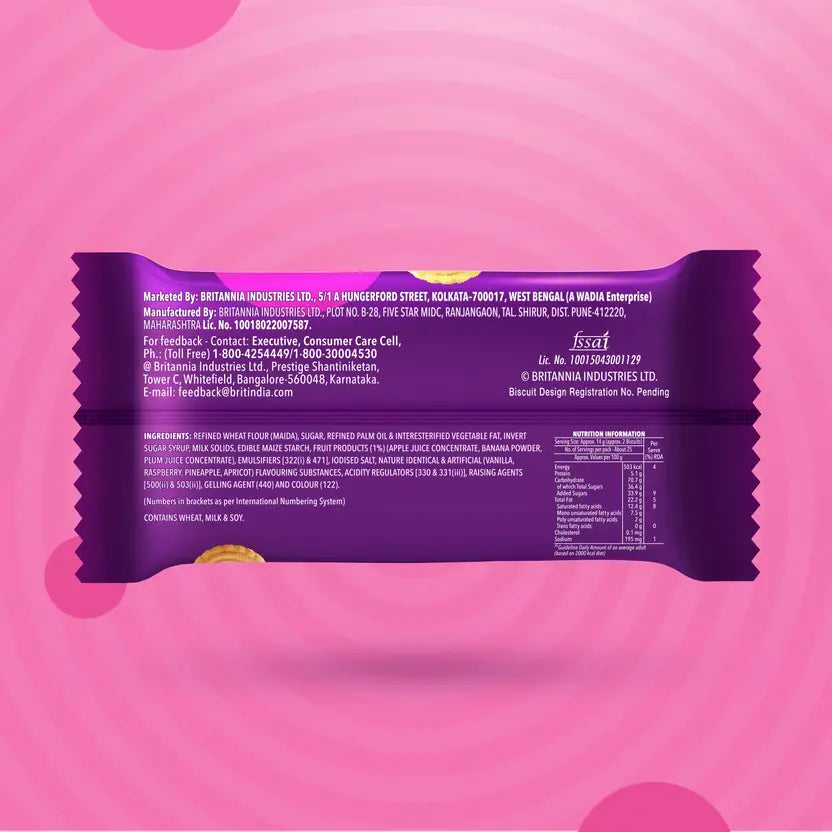 BRITANNIA Jim Jam Pops Jam Biscuit