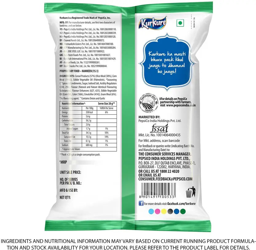 KURKURE CHILLI CHATKA 33G
