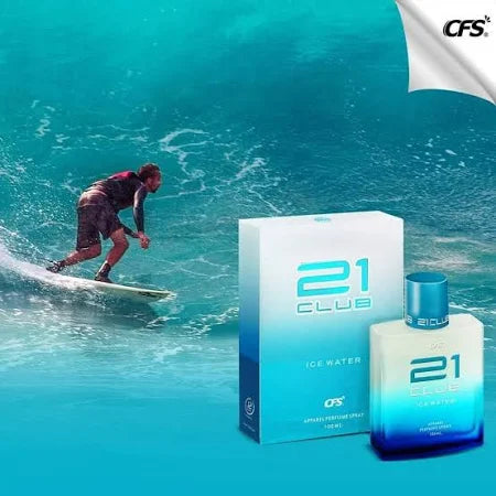 CFS Cargo White 21 Club Ice Water And Man Only Black Perfume, 40ml (Pack of 3)