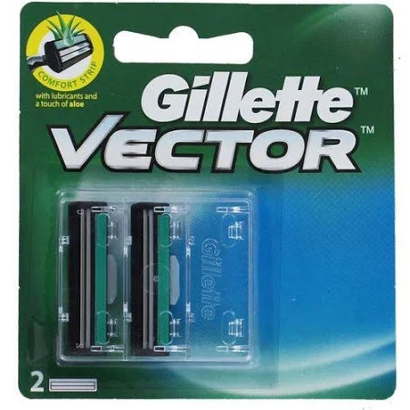 Gillette Vector Plus Manual Shaving Razor Blade 2+