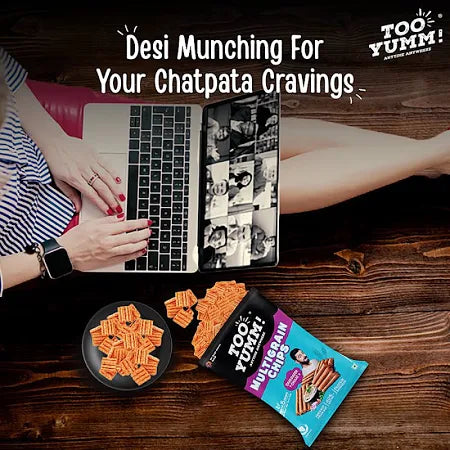 Too Yumm! Dahi Papdi Chaat Flavour Multigrain Chips, 25 g