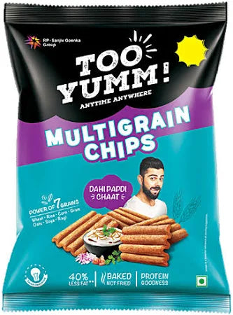 Too Yumm! Dahi Papdi Chaat Flavour Multigrain Chips, 25 g