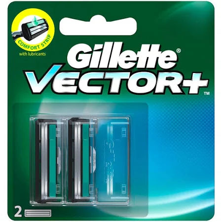 Gillette Vector Plus Manual Shaving Razor Blade 2+