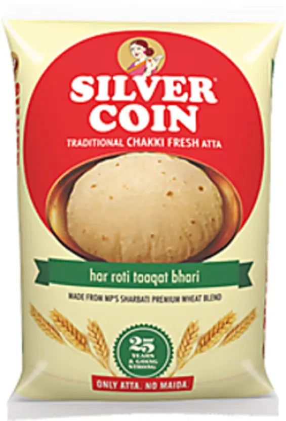 SILVER COIN Wheat Atta 10kg  (10 kg)