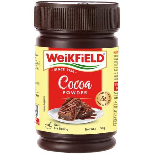 Weikfield Cocoa Powder, 50 g Jar