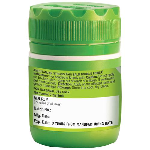 Amrutanjan Strong Pain Balm - Double Power 8 ml