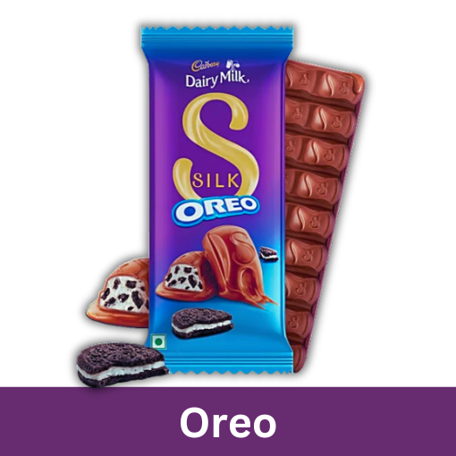 Cadbury Dairy Milk Silk Oreo Chocolate Bar, 124Gm