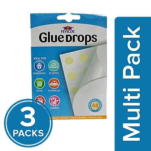 Pidilite Fevicol - Glue Drops, 3 x 1 pc Multipack