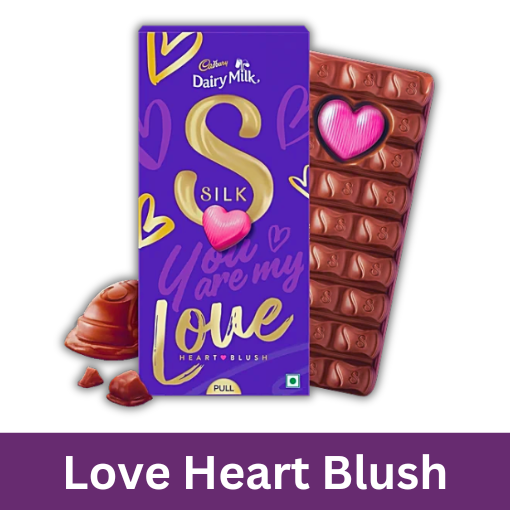 CADBURY SILK LOVE HEART BLUSH 144G RS 190