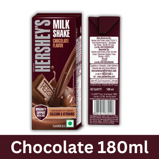 HERSHEY CHOCOLATE MILK SHAKE  180ML