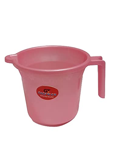 GT Gloptook Plastic Bathroom Mug (1 Litre, Pack of 1) Color Send as per Availability