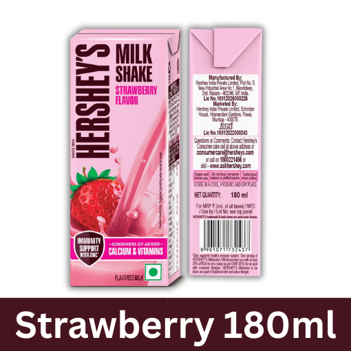 HERSHEY MILK SHAKE STRAWBERRY 180ML