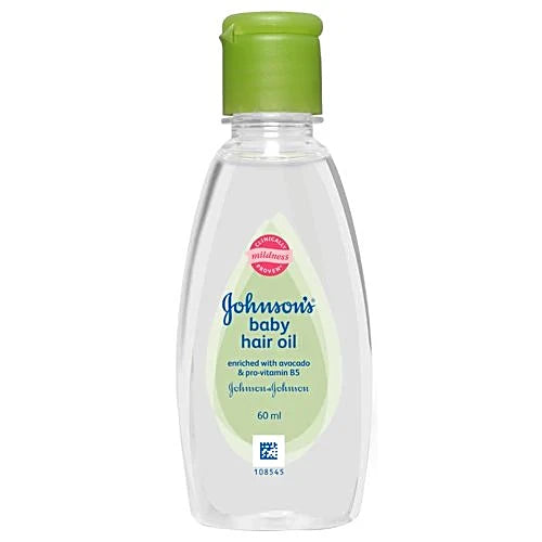 JOHNSONS BABY HAIR OIL 60ML