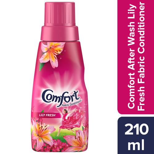 Comfort After Wash Fabric Conditioner - Lily Fresh, 210 ml Bottle