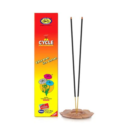 Cycle Three in One Agarbatti, 88 g Carton