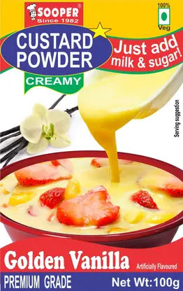 SOOPER CUSTARD POWDER GOLDEN VANILLA 100g